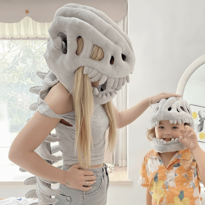 Halloween Costumes Dinosaur Skeleton Plush Kids Party Outfit - Image 2
