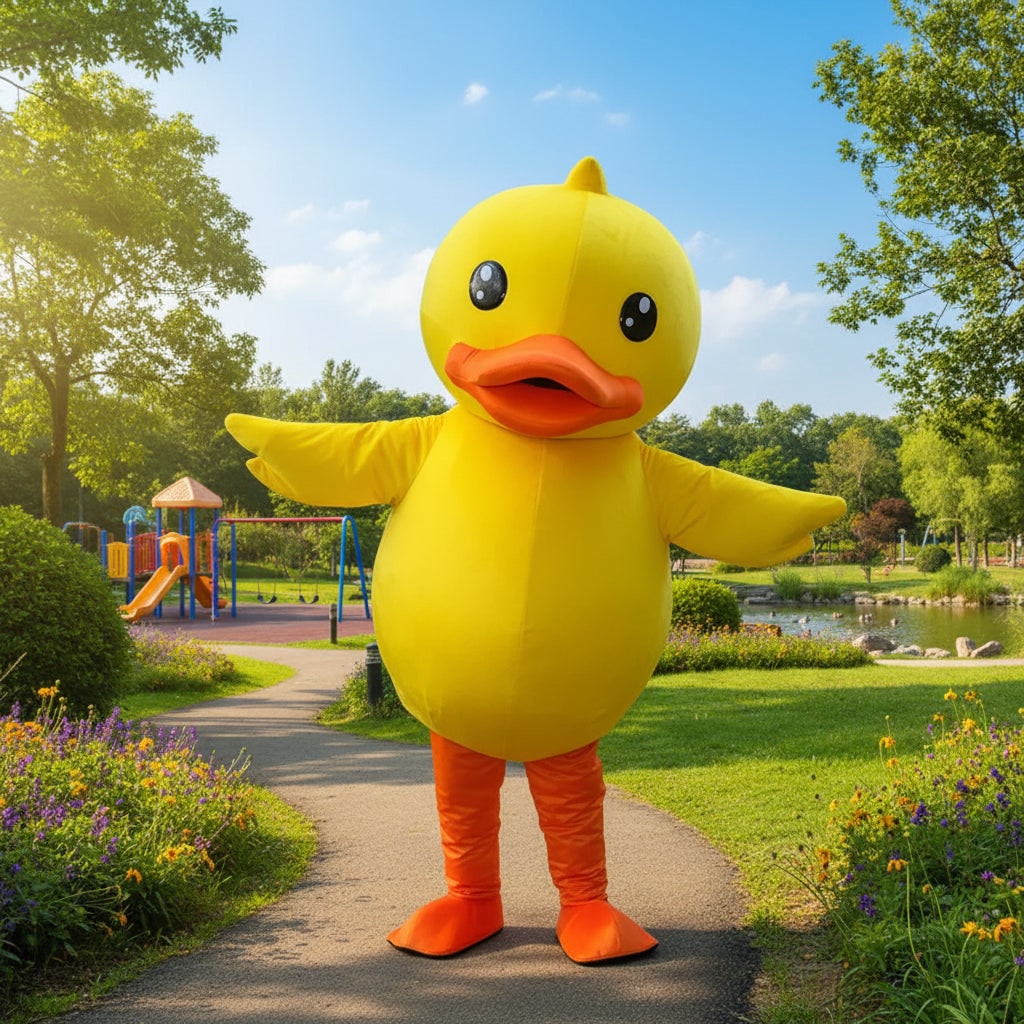 Halloween Costumes Funny Costume Duck Mascot Party Outfit - Image 1