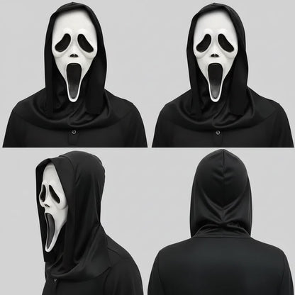 Halloween Costumes Ghost Mask Scary Costume - Image 2