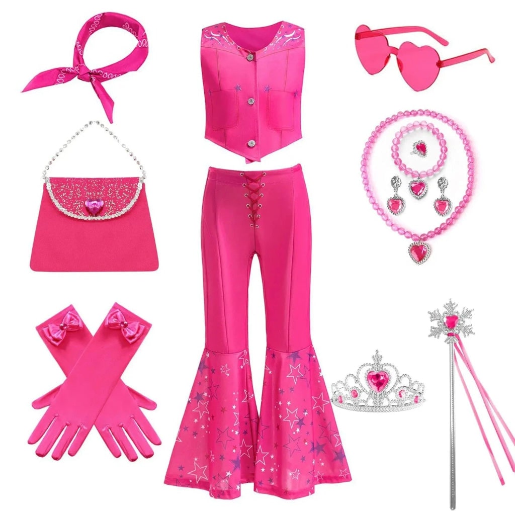 Halloween Costumes Girls Disco Outfit Kids Party Set - Image 3