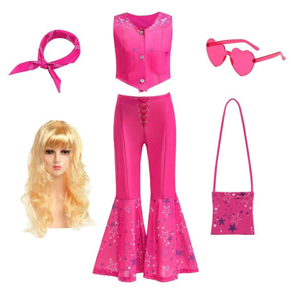 Halloween Costumes Girls Disco Outfit Kids Party Set - Image 4