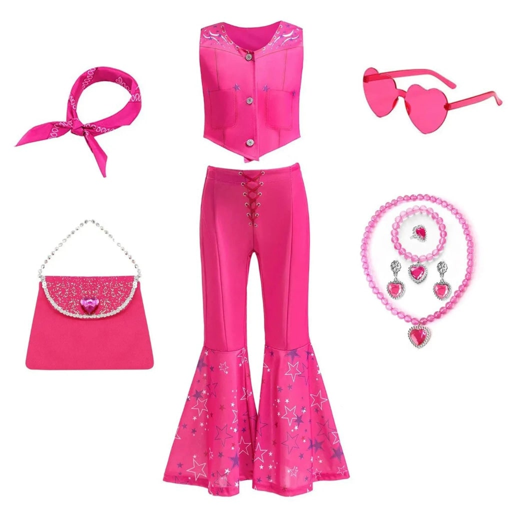 Halloween Costumes Girls Disco Outfit Kids Party Set - Image 5