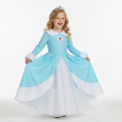 Halloween Costumes Girls Ice Princess Dress Set - Image 1