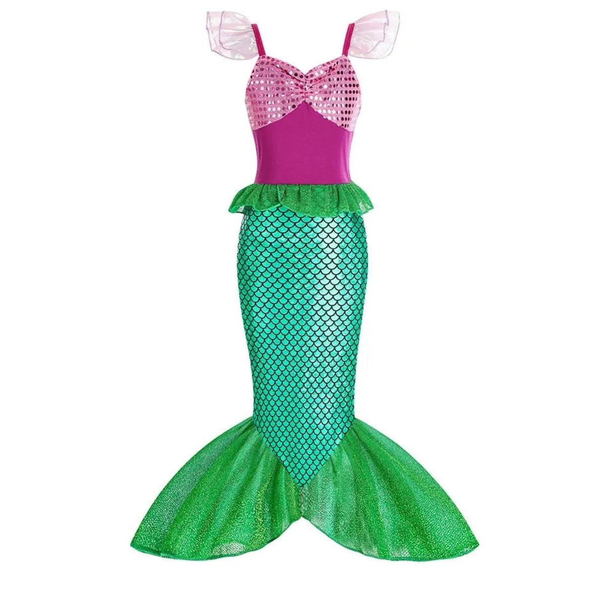 Halloween Costumes Girls Mermaid Dress Costume - Image 9