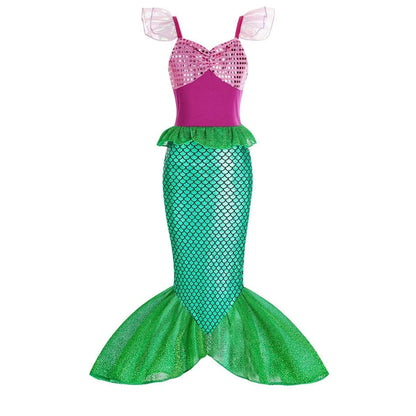 Halloween Costumes Girls Mermaid Dress Costume - Image 9