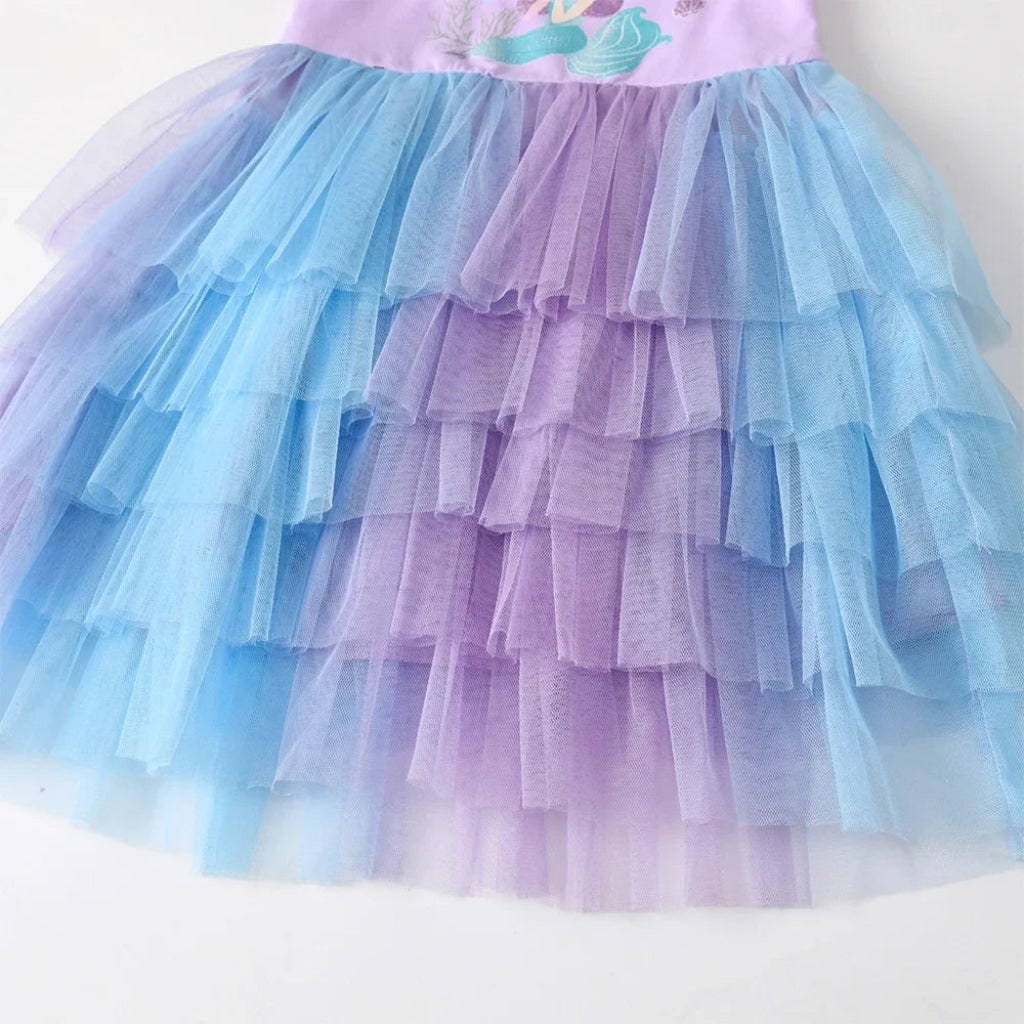 Halloween Costumes Girls Mermaid Tutu Dress - Image 3