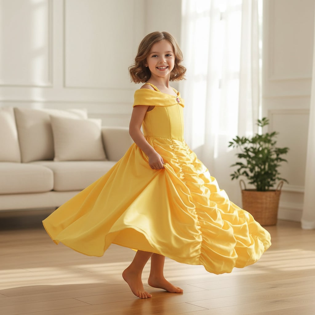 Halloween Costumes Girls Princess Ball Gown Dress - Image 1