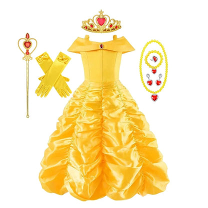 Halloween Costumes Girls Princess Ball Gown Dress - Image 5