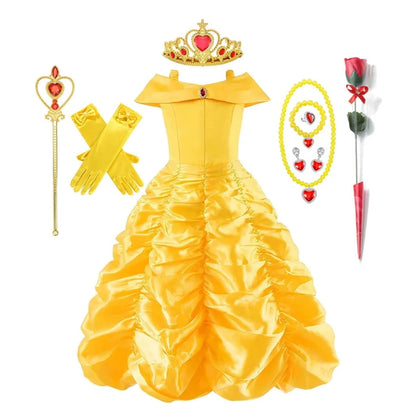 Halloween Costumes Girls Princess Ball Gown Dress - Image 6