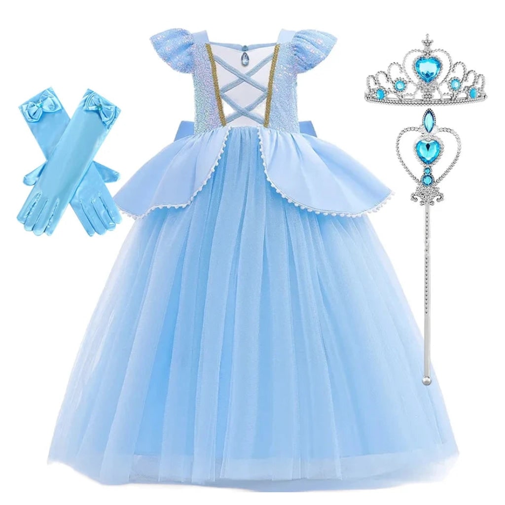 Halloween Costumes Girls Princess Costume Dress Set - Image 4