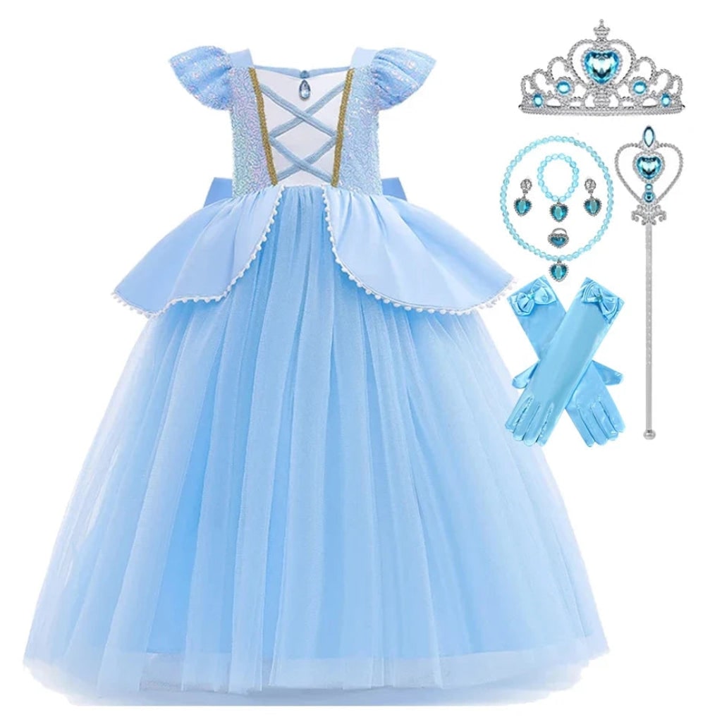 Halloween Costumes Girls Princess Costume Dress Set - Image 5