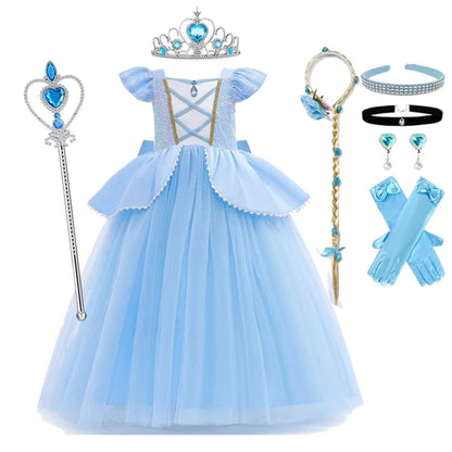 Halloween Costumes Girls Princess Costume Dress Set - Image 7