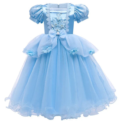 Halloween Costumes Girls Princess Dress Lace Party Gown - Image 1