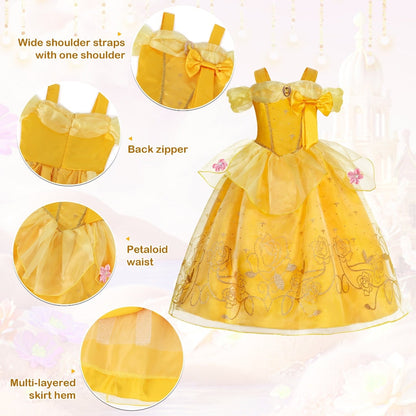 Halloween Costumes Girls Princess Party Dress Costume Set - Image 4