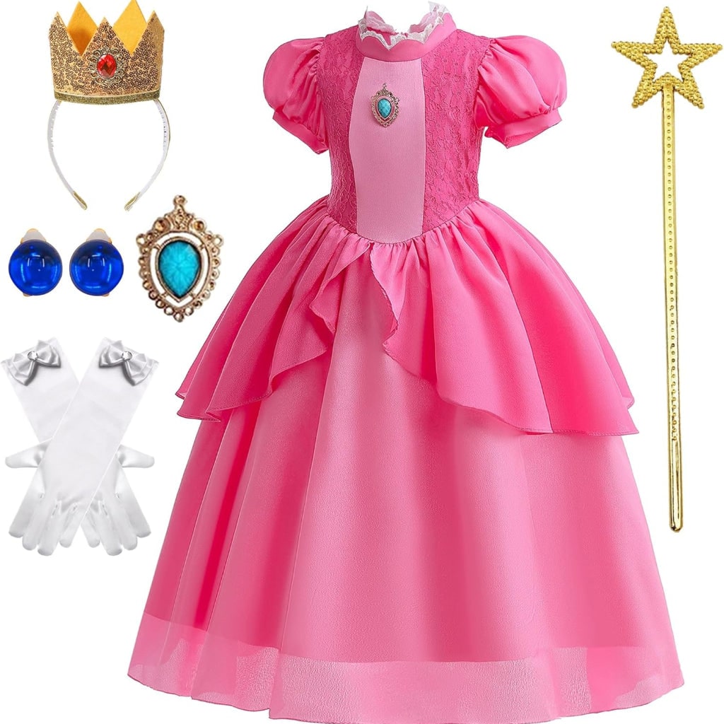 Halloween Costumes Girls Princess Party Dress Set - Image 4