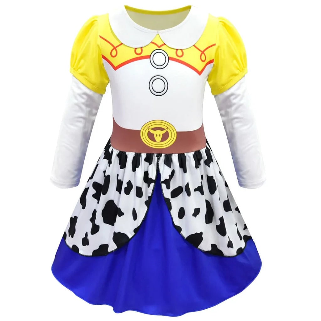 Halloween Costumes Girls Western Dress Kids Party Outfit - Image 3