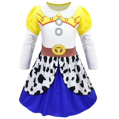 Halloween Costumes Girls Western Dress Kids Party Outfit - Image 3