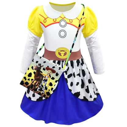 Halloween Costumes Girls Western Dress Kids Party Outfit - Image 5