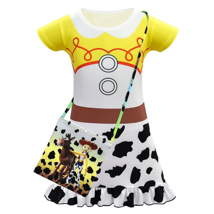 Halloween Costumes Girls Western Dress Kids Party Outfit - Image 6