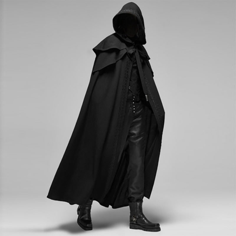 Halloween Costumes Hooded Cape Dramatic Design Long Cape - Image 1