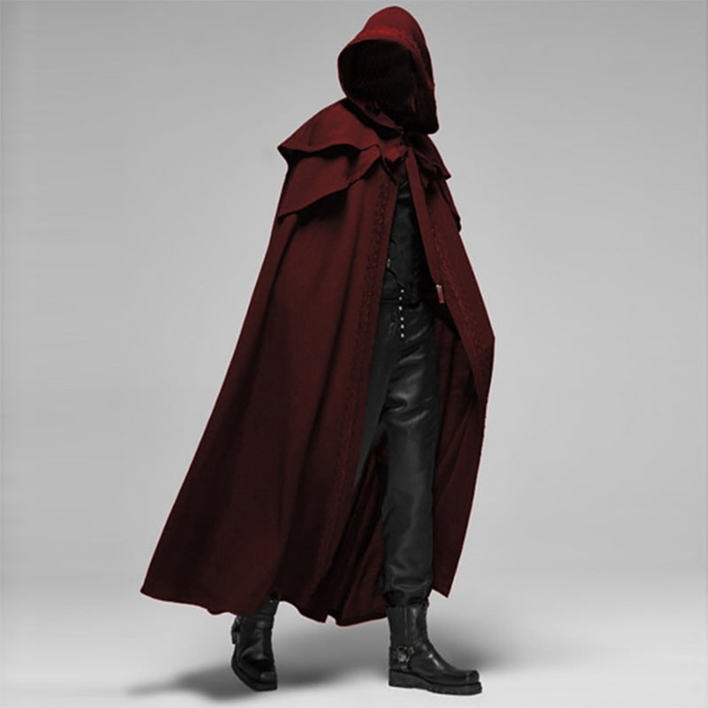 Halloween Costumes Hooded Cape Dramatic Design Long Cape - Image 2