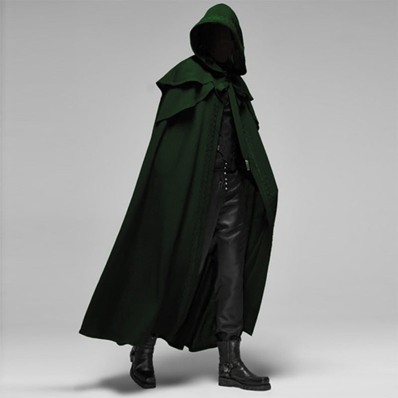Halloween Costumes Hooded Cape Dramatic Design Long Cape - Image 4