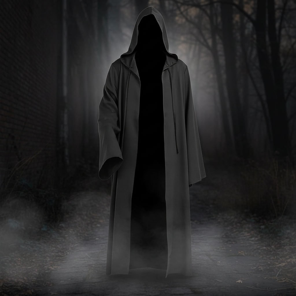 Halloween Costumes Hooded Cape Spooky Outfit - Image 1