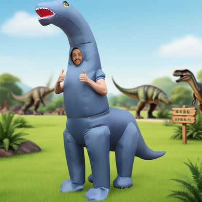 Halloween Costumes Inflatable Dinosaur Funny Costume Rave - Image 2