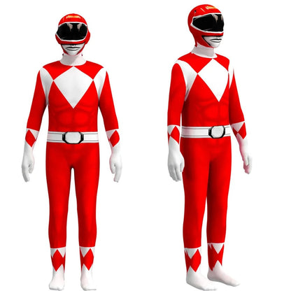 Disfraz de Halloween para niños, conjunto de traje de cuerpo de héroe de acción