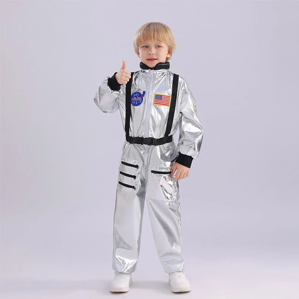 Halloween Costumes Kids Astronaut Jumpsuit Outfit - Image 1