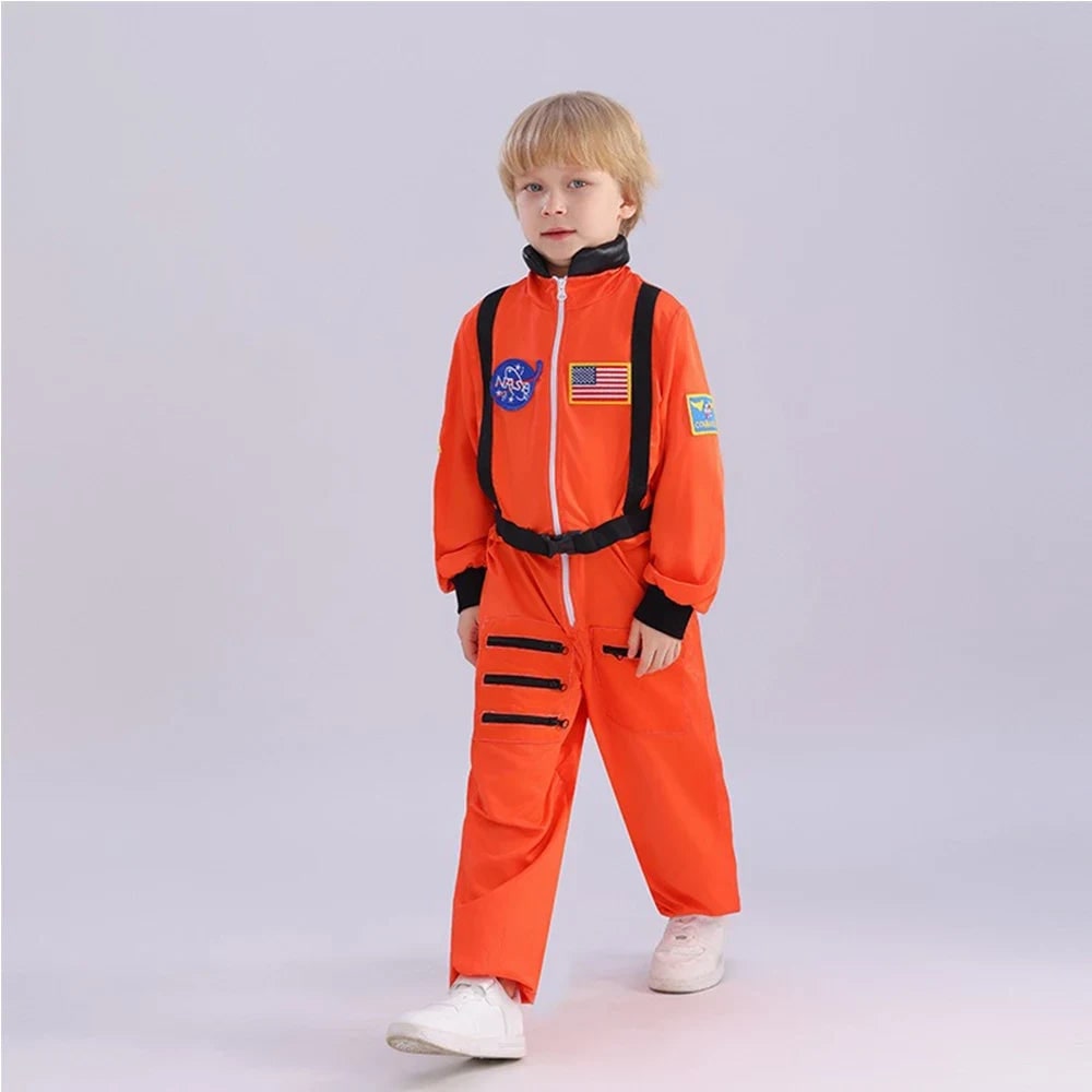 Halloween Costumes Kids Astronaut Jumpsuit Outfit - Image 3