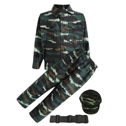 Halloween Costumes Kids Camo Soldier Set Adventure Outfit - Image 2