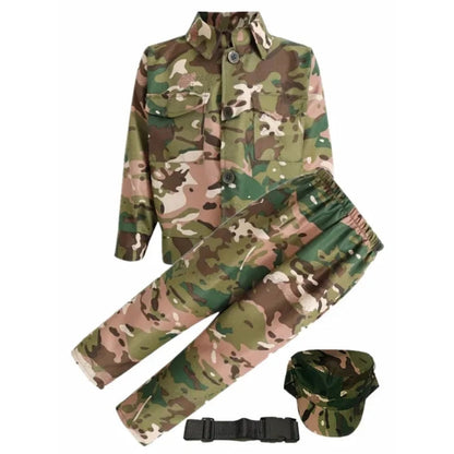 Halloween Costumes Kids Camo Soldier Set Adventure Outfit - Image 5