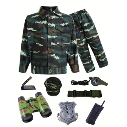 Halloween Costumes Kids Camo Soldier Set Adventure Outfit - Image 6