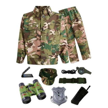 Halloween Costumes Kids Camo Soldier Set Adventure Outfit - Image 7