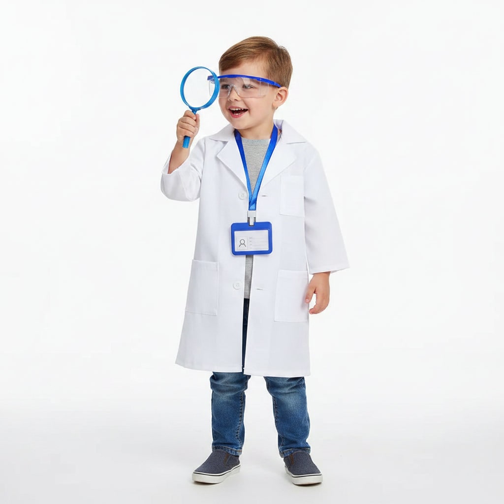 Halloween Costumes Kids Doctor Lab Coat Set - Image 1