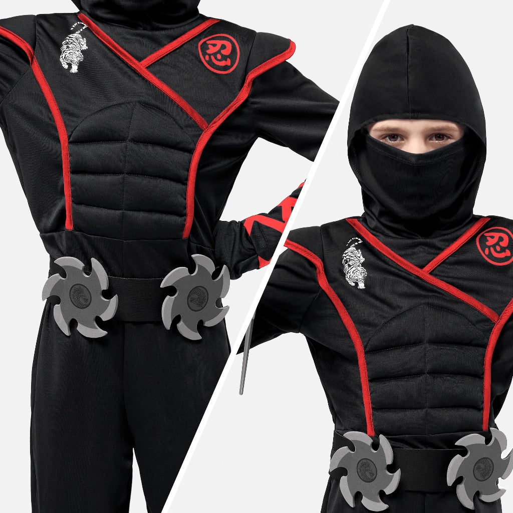Halloween Costumes Kids Ninja Outfit Set - Image 3