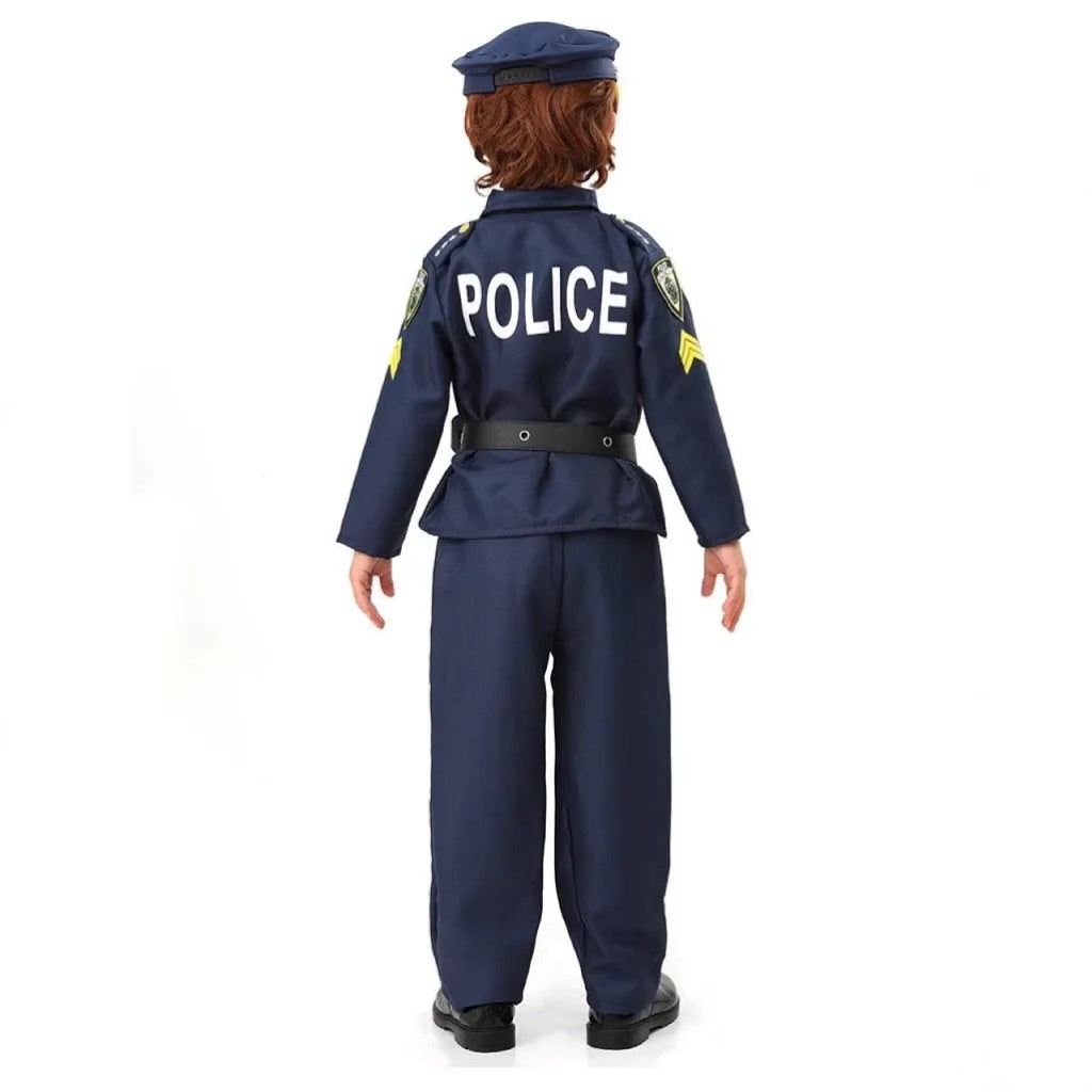 Halloween Costumes Kids Police Uniform Role Play Outfit - Image 3