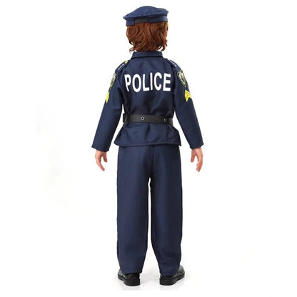 Halloween Costumes Kids Police Uniform Role Play Outfit - Image 3