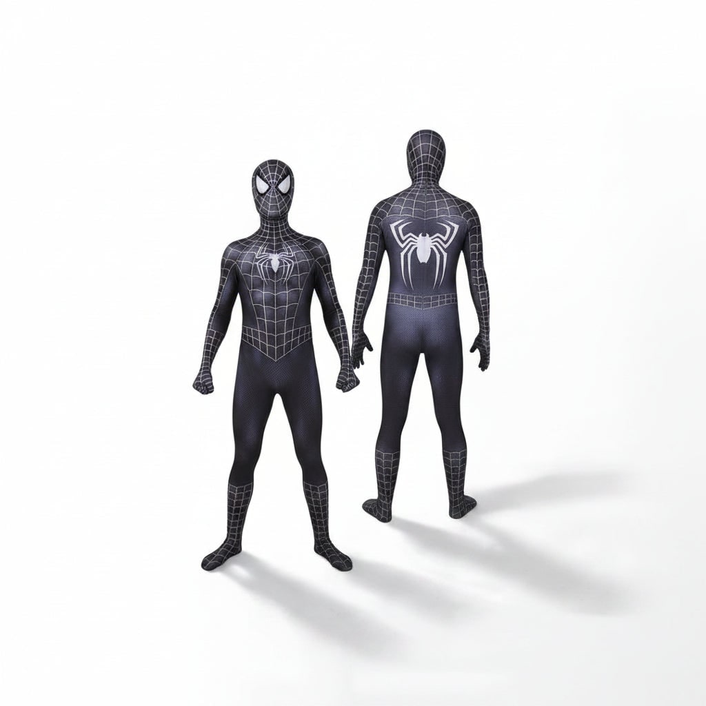 Halloween Costumes Kids Web Hero Jumpsuit Set - Image 2