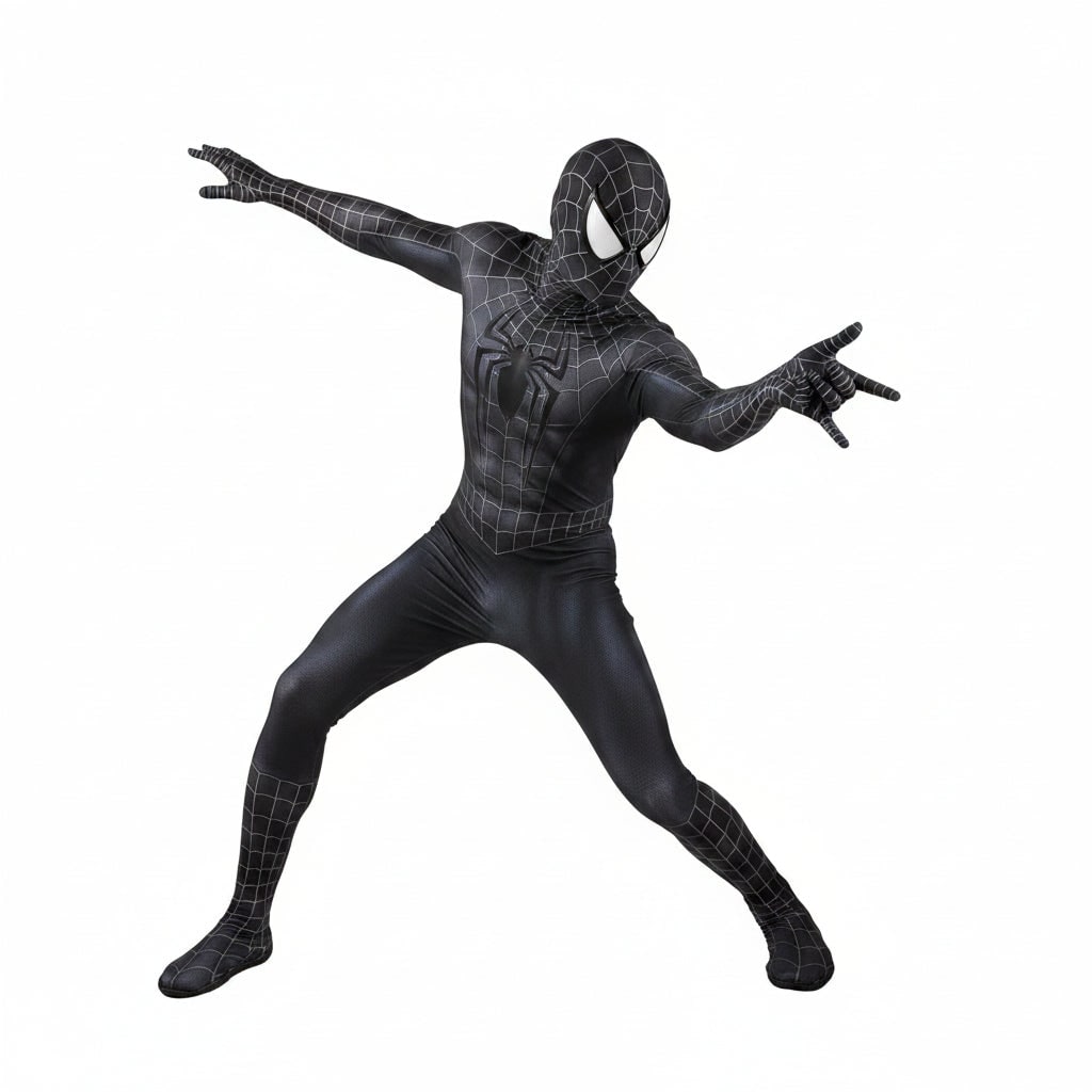 Halloween Costumes Kids Web Hero Jumpsuit Set - Image 3