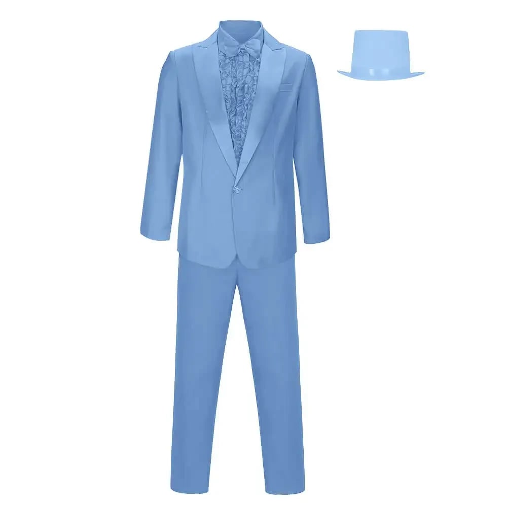 Halloween Costumes Mens Formal Suit Hat Outfit - Image 4