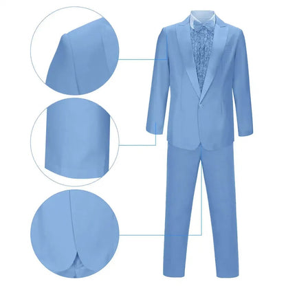 Halloween Costumes Mens Formal Suit Hat Outfit - Image 6