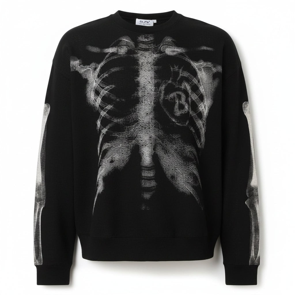 Halloween Costumes Mens Skeleton Shirt Outfit - Image 3