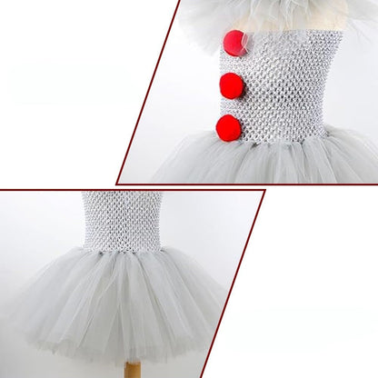 Halloween Costumes Party Clown Jumpsuit Mask Collar - Image 5