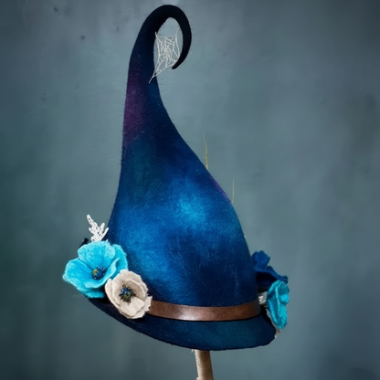 Halloween Costumes Witch Hat Floral Design - Image 6