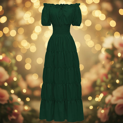 Halloween Costumes Womens Boho Maxi Dress Outfit - Image 1