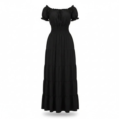 Halloween Costumes Womens Boho Maxi Dress Outfit - Image 4