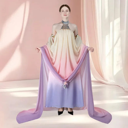 Halloween Costumes Womens Galaxy Princess Dress Outfit - Image 1