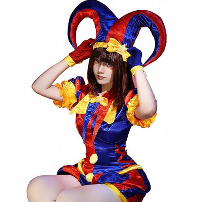 Halloween Costumes Womens Jester Party Outfit - Image 3